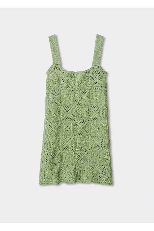 Kroşe Pamuklu Elbise - 3