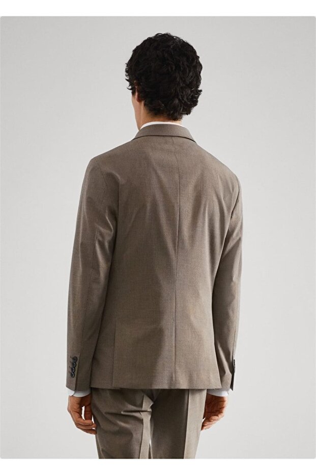 Süper Dar Kesimli Blazer Ceket - 4