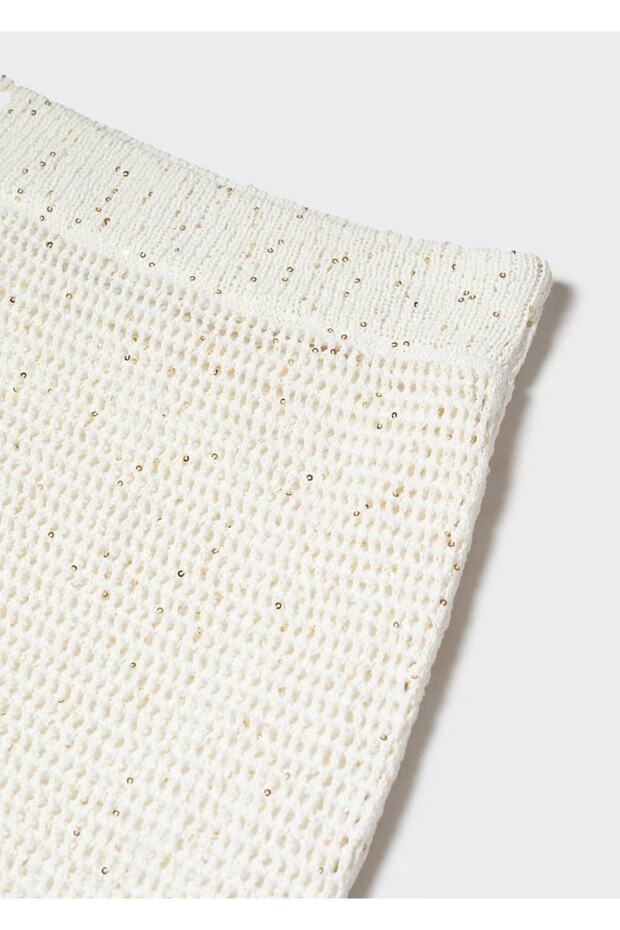 Ajur Örgü Triko Etek - 5