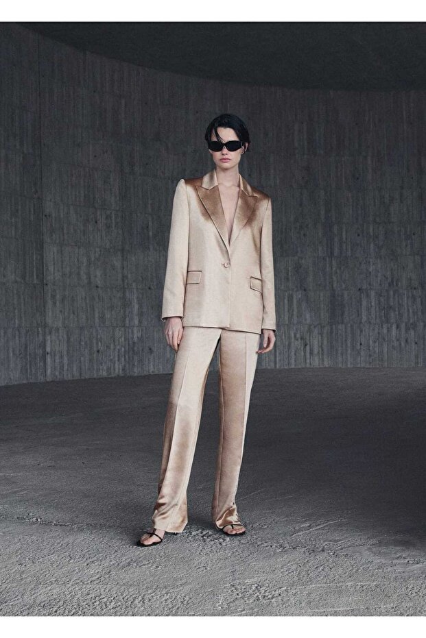 Satin-Hose – elastische Taille - 6