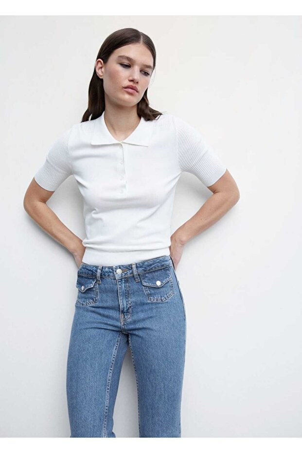 Ispanyol Paça Cepli Jean Pantolon - 6