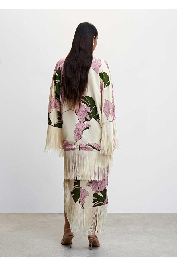 Saçak Detaylı Bluz - 4