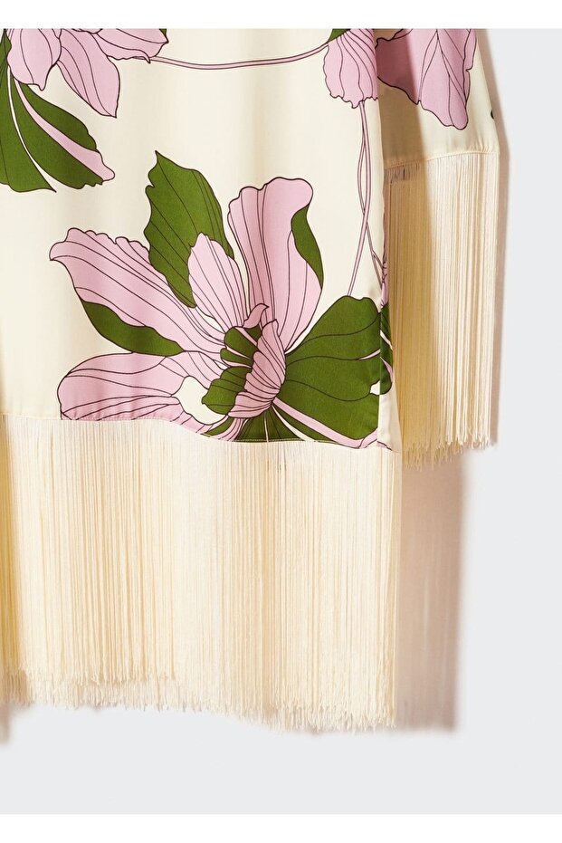 Saçak Detaylı Bluz - 6