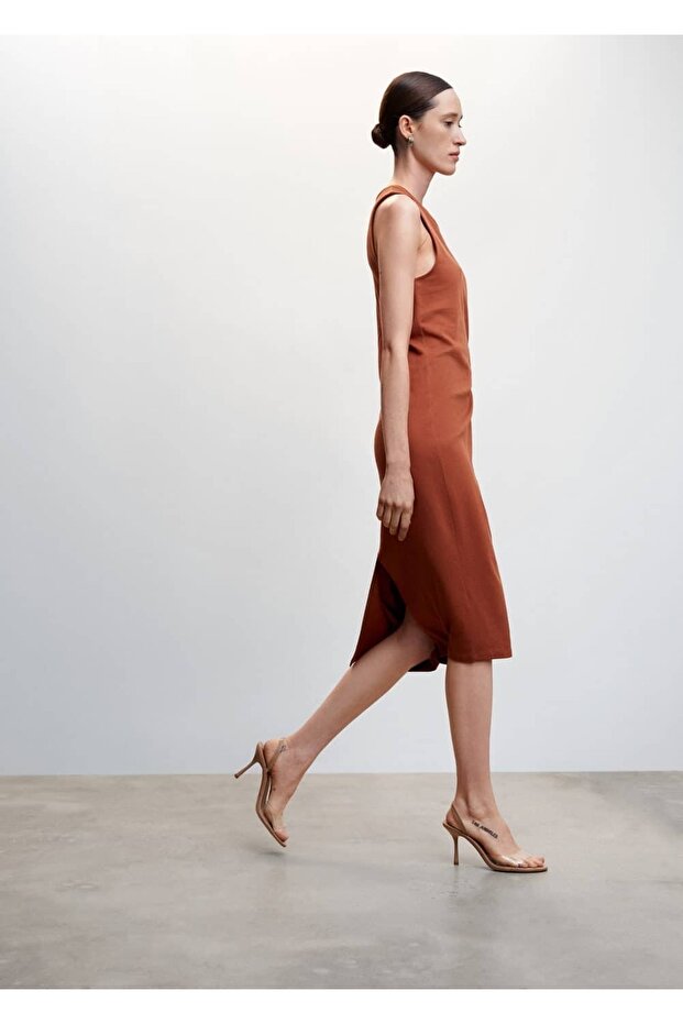 Rochie cu decupaj cu fundă - 6