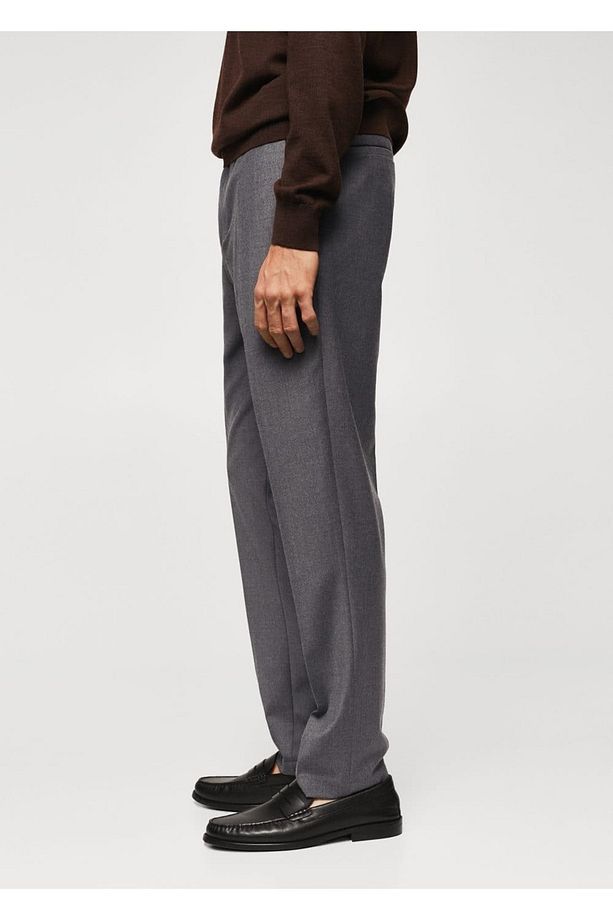 Slim Fit Yün Pantolon - 5