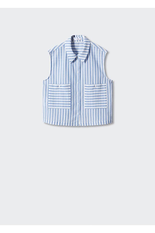 Desenli Kolsuz Gömlek - 3