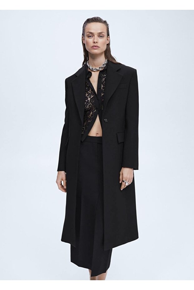 Klapalı Kalıplı Palto - 1