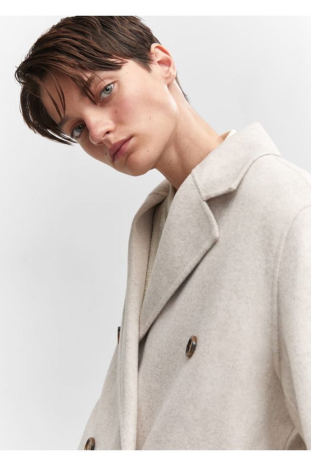 El yapımı oversize yün palto - 8