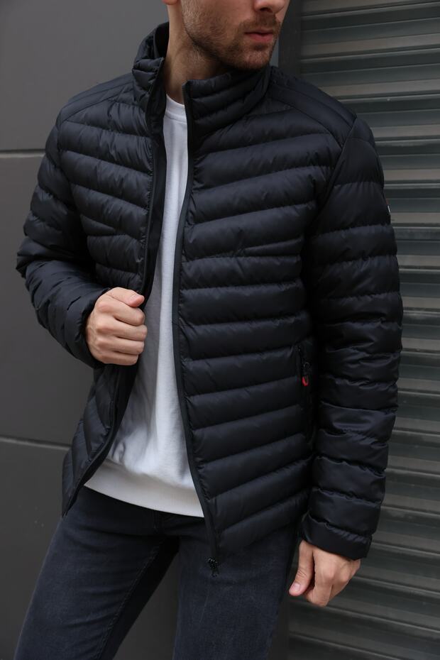 Men's Waterproof Lined Puffer Jacket - 1