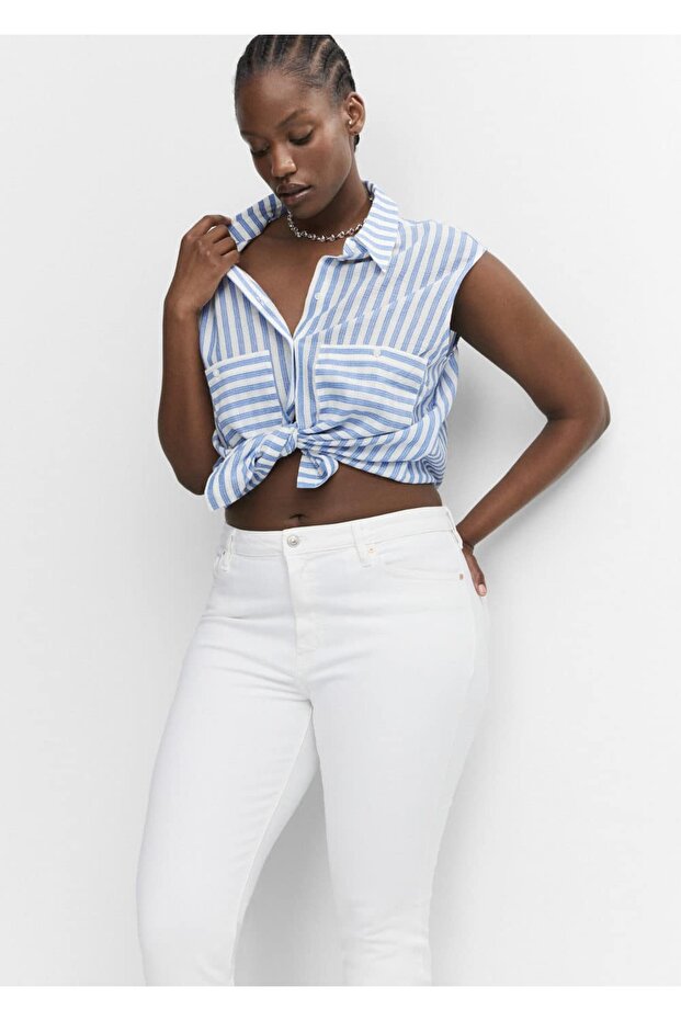 Desenli Kolsuz Gömlek - 15