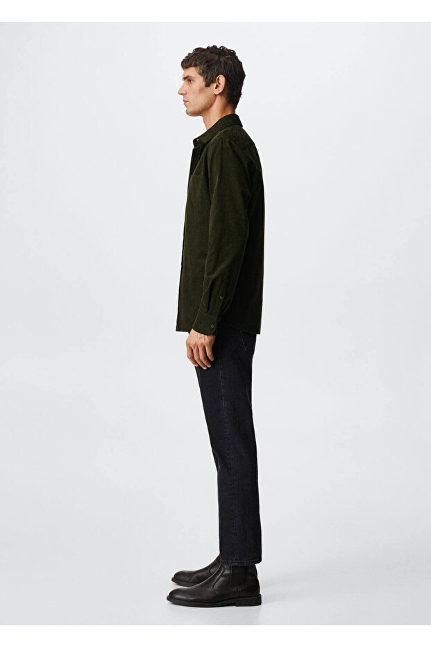 Regular Kesim Mikro Fitilli Gömlek - 14