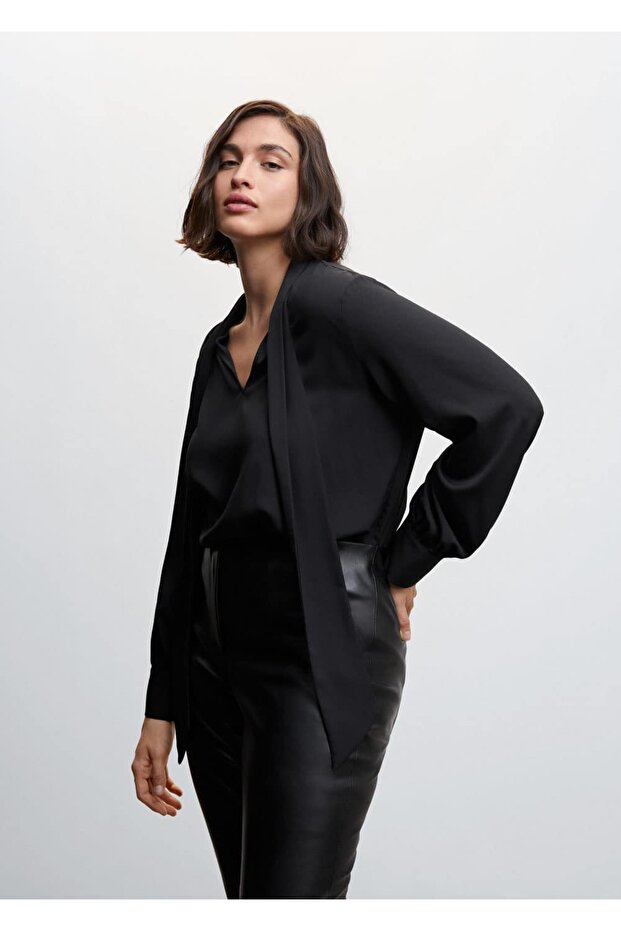 Deri Görünümlü Pantolon - 15