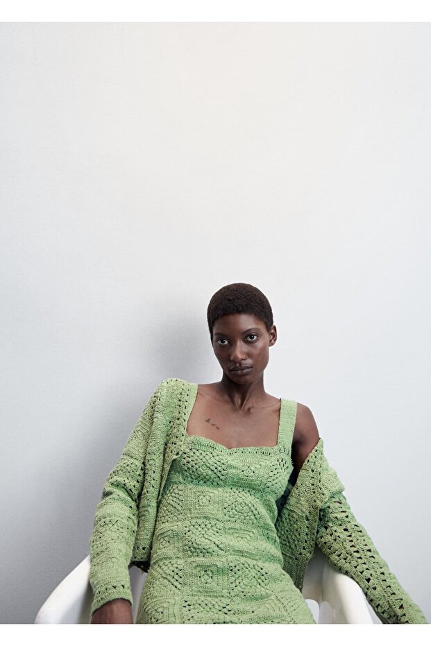 Kroşe Pamuklu Elbise - 13