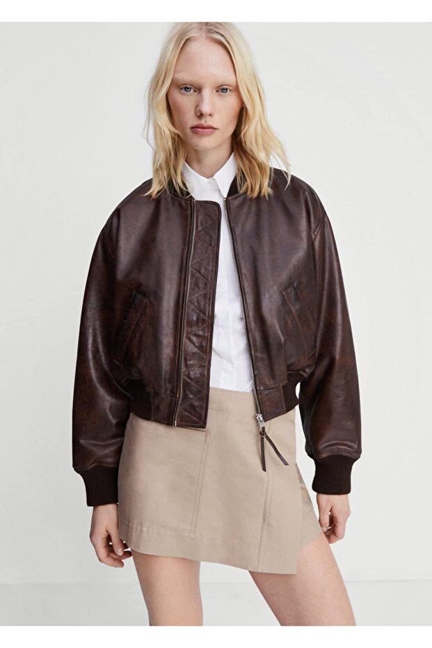 Cepli Kruvaze Mini Etek - 17