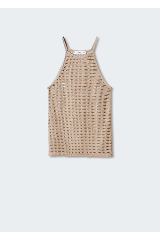 Halter Yaka Triko Bluz - 10