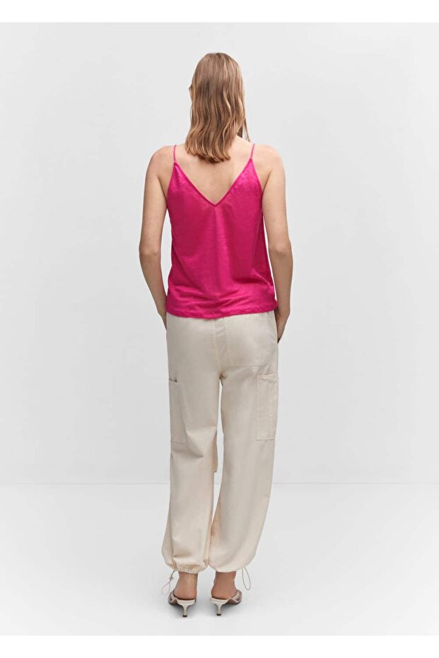 Askılı keten üst - 12