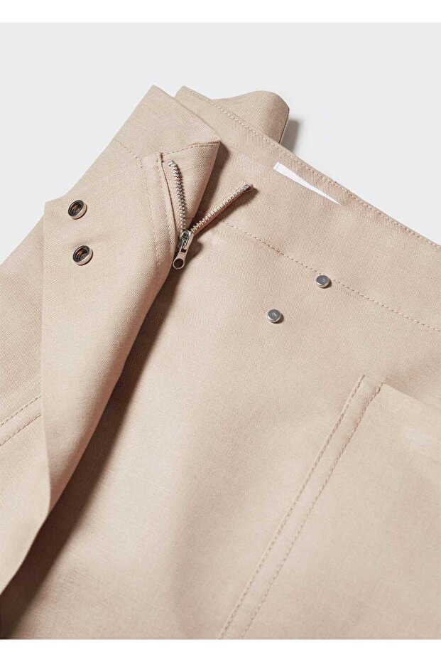 Cepli Kruvaze Mini Etek - 14