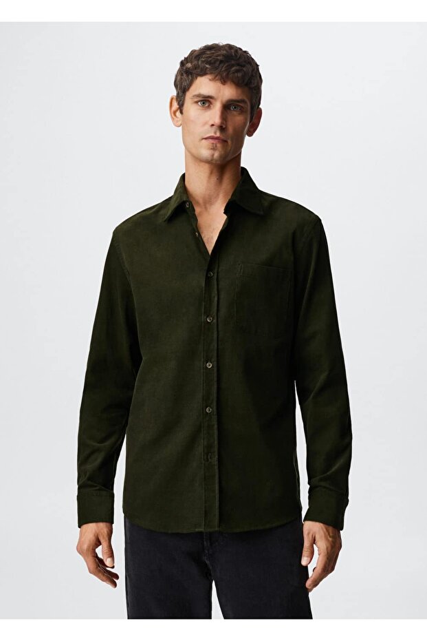 Regular Kesim Mikro Fitilli Gömlek - 15