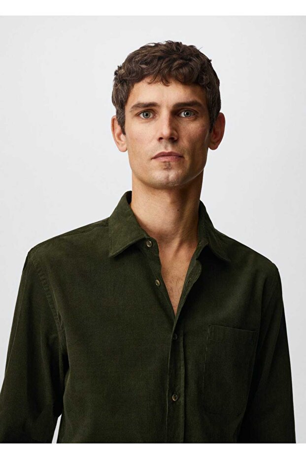 Regular Kesim Mikro Fitilli Gömlek - 18