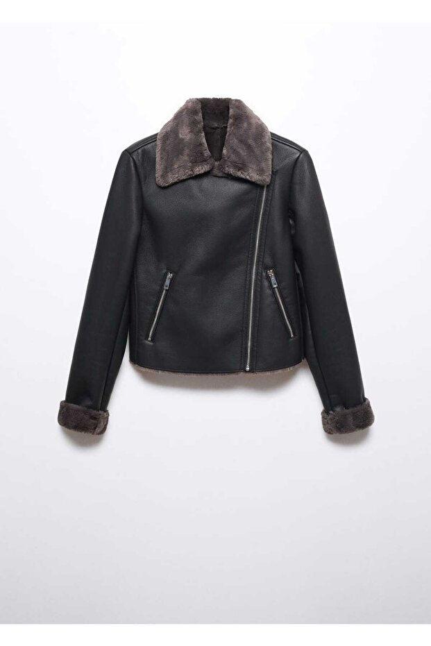 Suni kürk astarlı ceket - 11