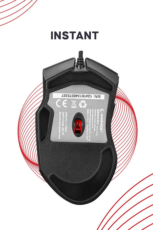 Smx-g72 Greedy Drag Click 8 Tuşlu Rgb Ledli Makrolu 7200dpı Gaming Oyuncu Mouse - 5