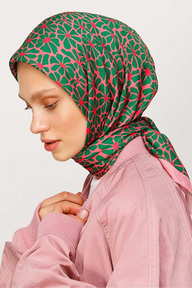 Clover Desen Dijital Soft Eşarp - 4