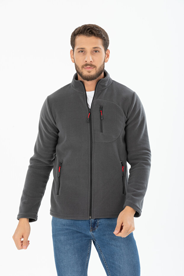 Erkek Polar Üç Cepli Softshell