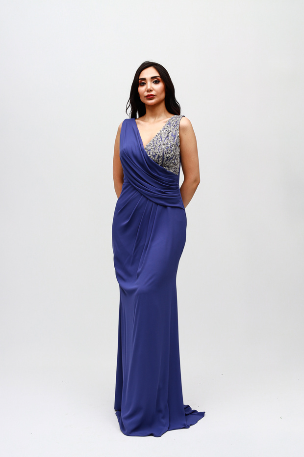 Göğüste Pul İşlemeli Abiye - 2