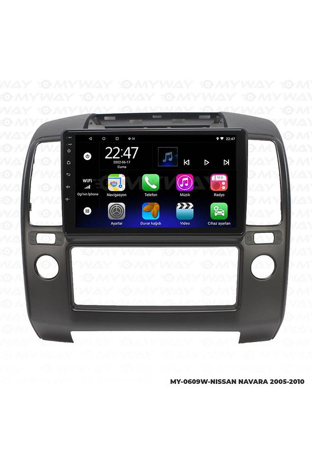 NİSSAN NAVARA ANDROİD 12 MULTİMEDYA CARPLAY 2GB RAM+32GB HDD 2005-2010 NAVİGASYON EKRAN - 3