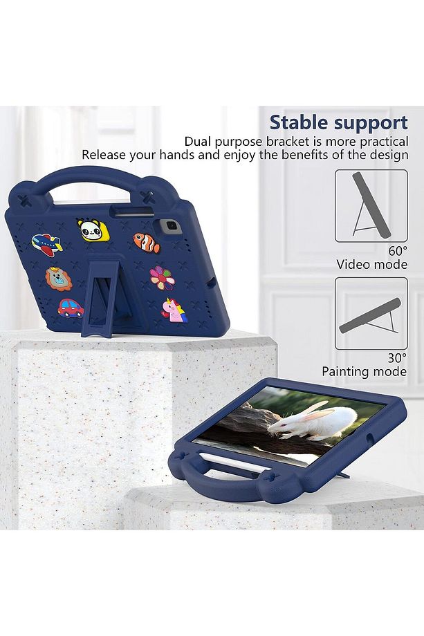 Samsung Galaxy Tab A7 Lite 8.7 Sm-T220 Kılıf Çocuklar için Eğlenceli Askılı Standlı Nemo Karikatürlü - 5
