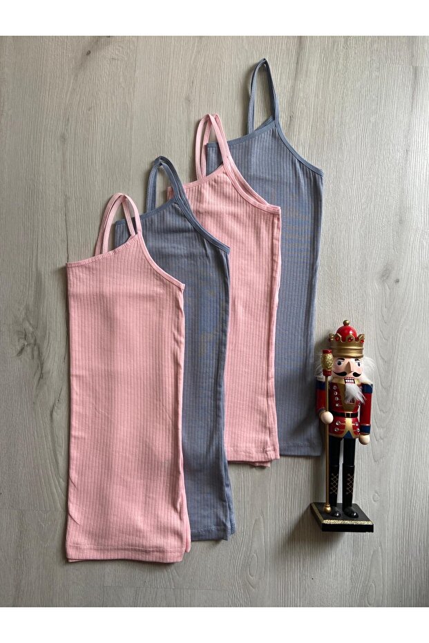 Women's Rib Ribbed 4-Piece Cotton Undershirt