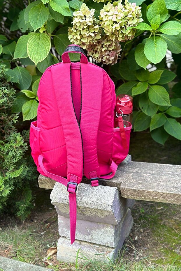 Rucsac mare roz, rezistent la apă - 2