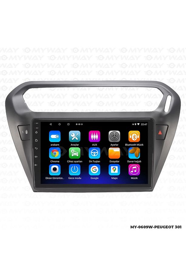 CİTROEN C ELYSEE ANDROİD 12 MULTİMEDYA CARPLAY 2GB RAM+32GB HDD NAVİGASYON EKRAN - 2