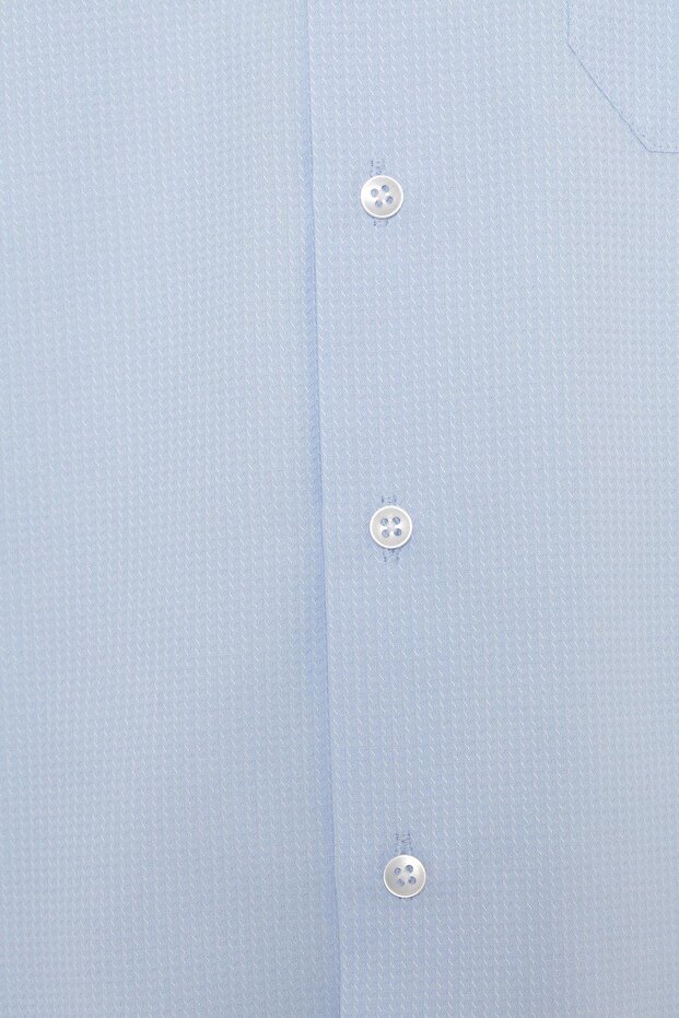 Kısa Kol Regular Kalıp Armürlü Gömlek - 2