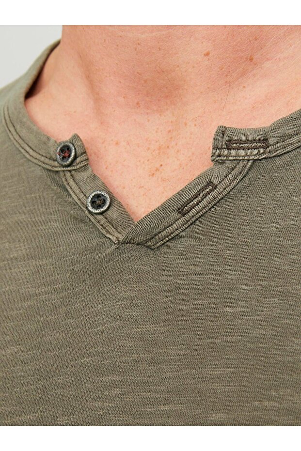 JJESPLIT NECK TEE SS - 2