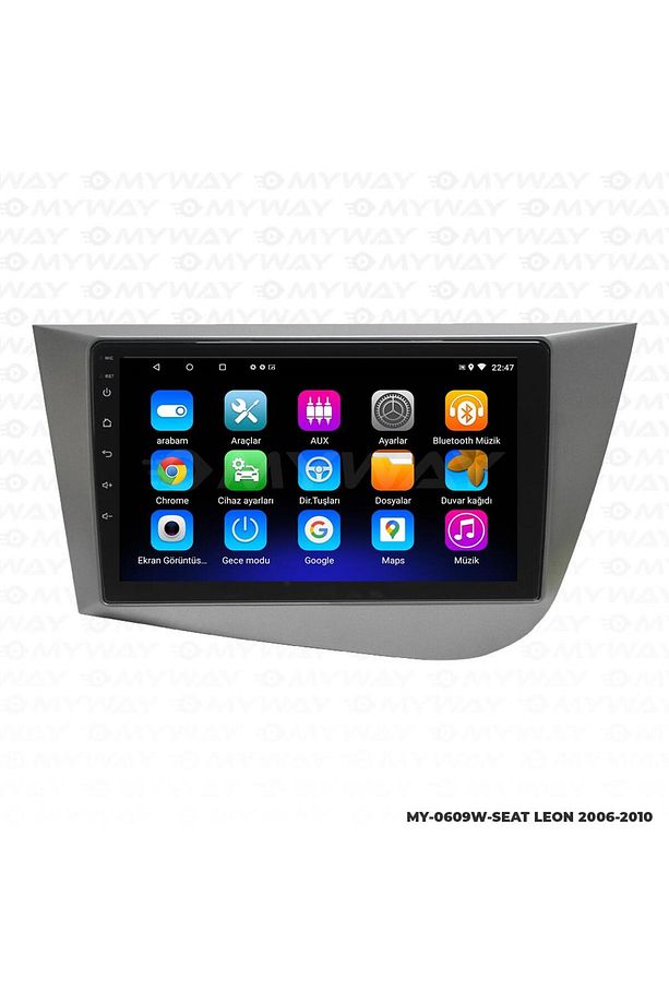 SEAT LEON ANDROİD 12 MULTİMEDYA CARPLAY 2GB RAM+32GB HDD 2006-2010 NAVİGASYON EKRAN - 2