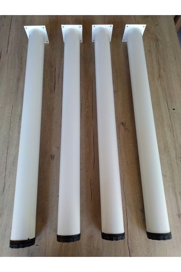4 Adet- Metal Boru Ayak- Masa Ayağı-72,5cm-ayarlanabilir - 3