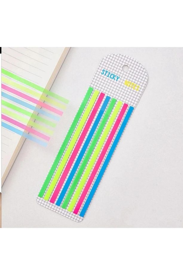 Yeni Nesil Şeffaf Şerit Yapışkanlı Postit Neon 160 Yaprak - 3