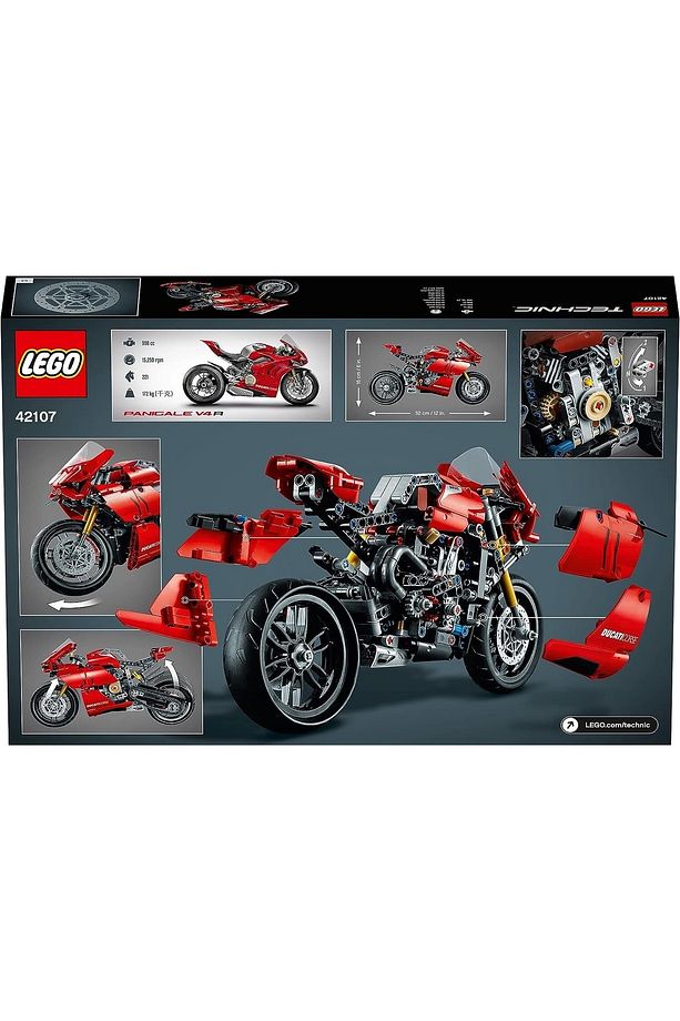 ® Technic Ducati Panigale V4 R 42107 - Yetişkinler için Araba Yapım Seti (646 Parça) - 5