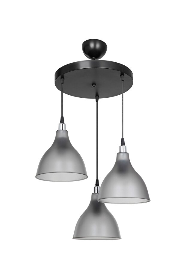 Zano 3'lü Füme Avize - 3