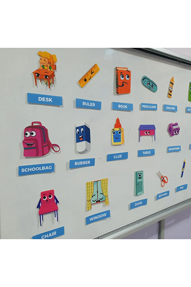 Classroom Objects Mıknatıslı Keçe Seti - 4