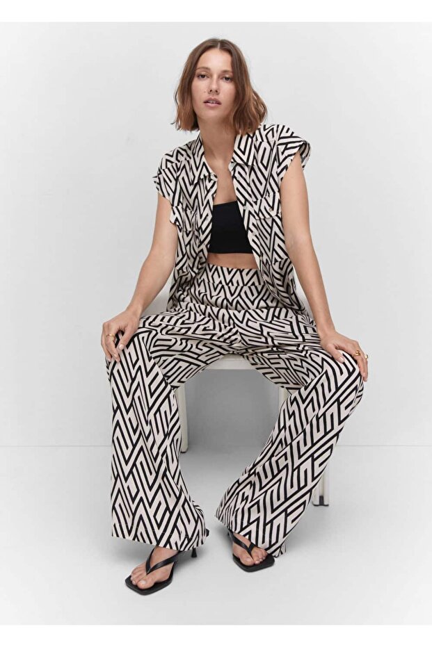 Oversize dökümlü gömlek - 22