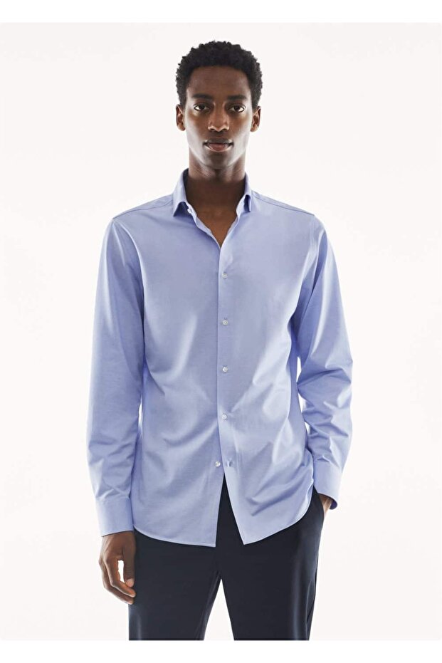 Streç Slim Fit Gömlek - 1