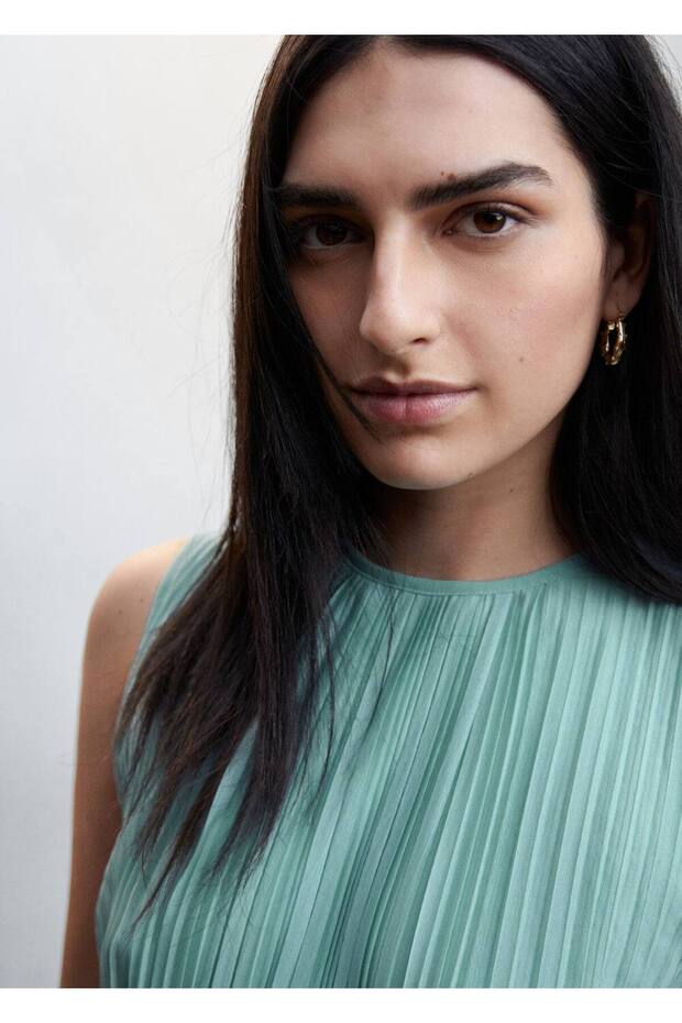 Kolsuz Pilili Bluz - 7