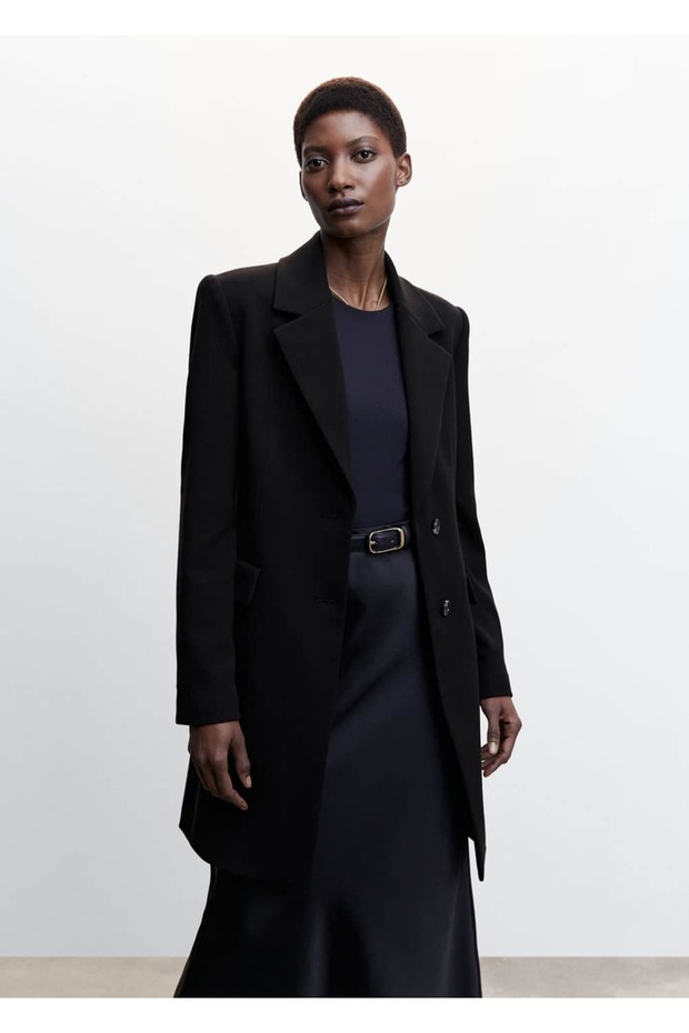 Fitted Double Breasted Cut Coat - 1