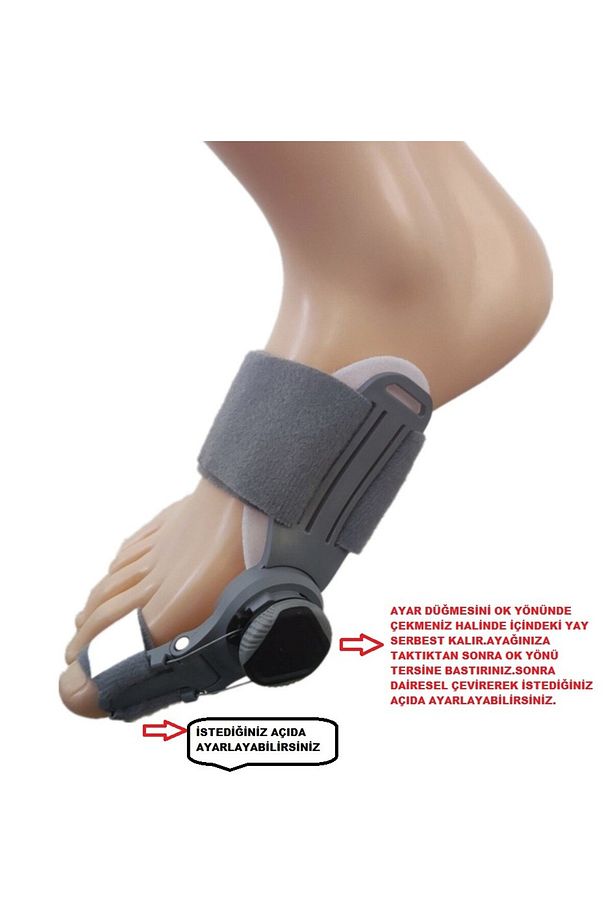 Ayarlı Ayak Baş Parmak Kemik Düzeltici Başparmak Eğriliği Düzeltme Halluks Valgus Bunyon Gece Atel - 5