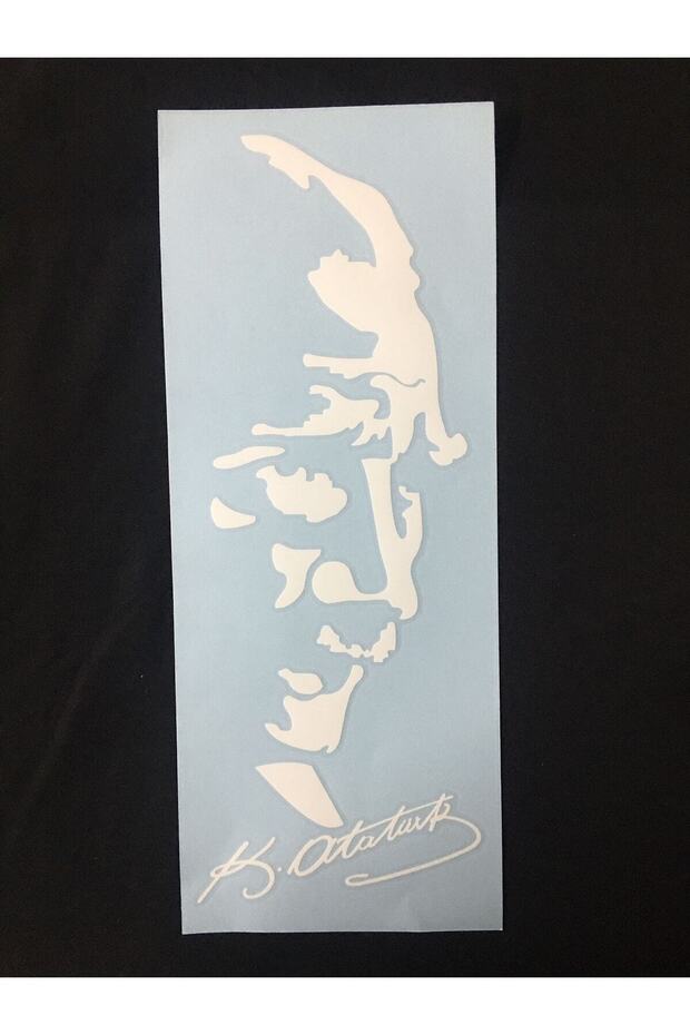 Sticker My Kemal Atatürk Face Signature Sticker - Kemal Atatürk Signature Sticker