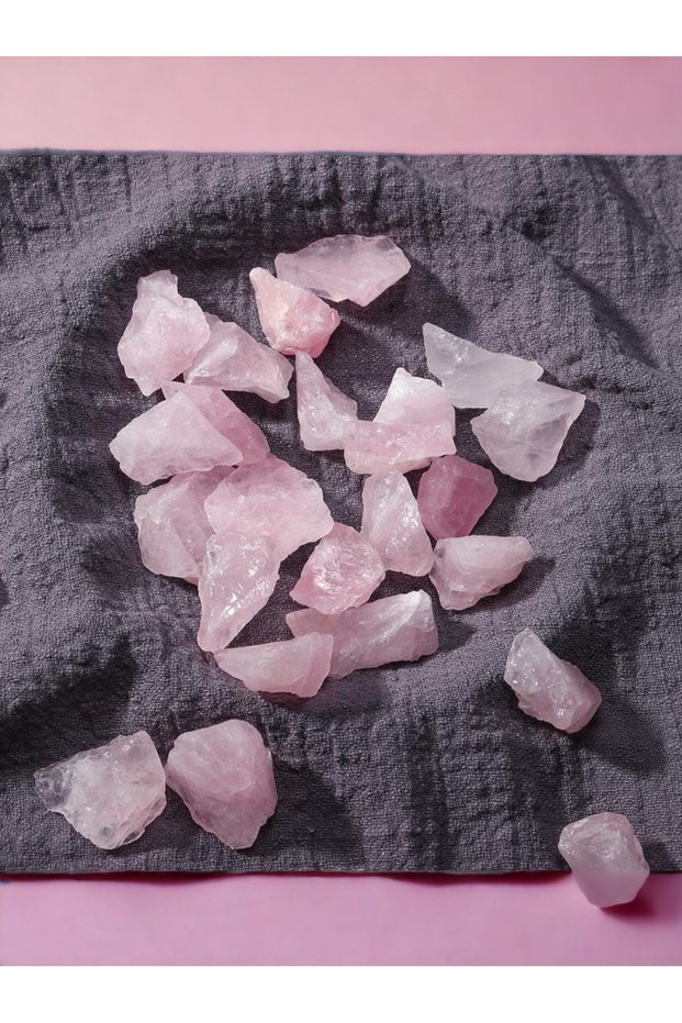 Pink Quartz Raw Mass 2-4 cm (LOVE, Life Energy, Luck, Charity)