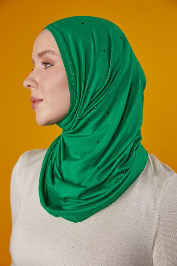 ASYA TAŞLI BONE - YEŞİL - 4