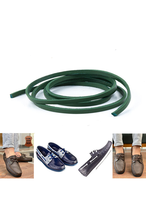Leather Shoelaces, Nubuck Timberland Dexter Etc. Leather Laces Suitable for Shoes, 1 Piece - 100 cm